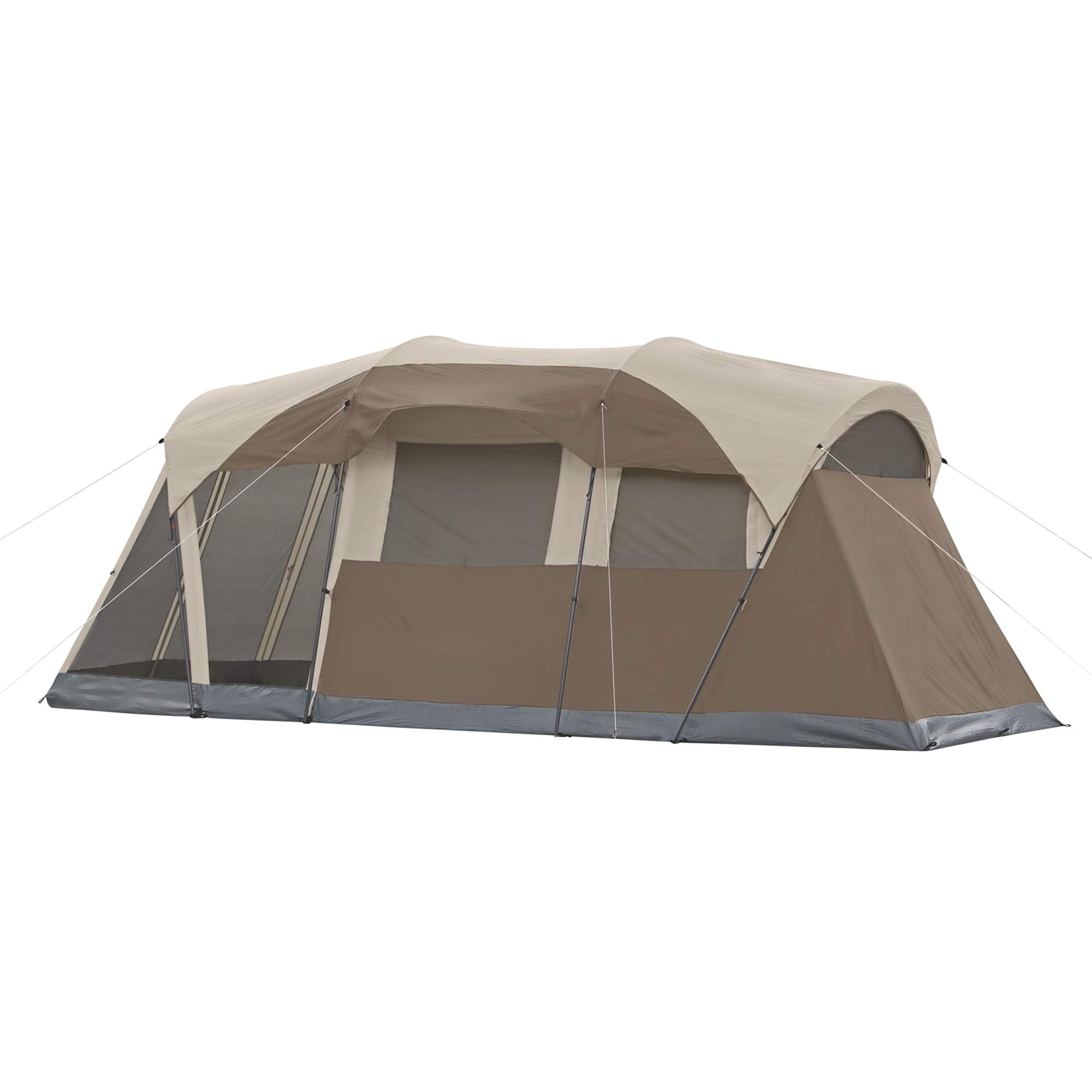 WeatherMaster Coleman 6-Person Camping Tent with Screened Porch, Weatherproof Tent with Screen Room, Rainfly & Carry Bag Included