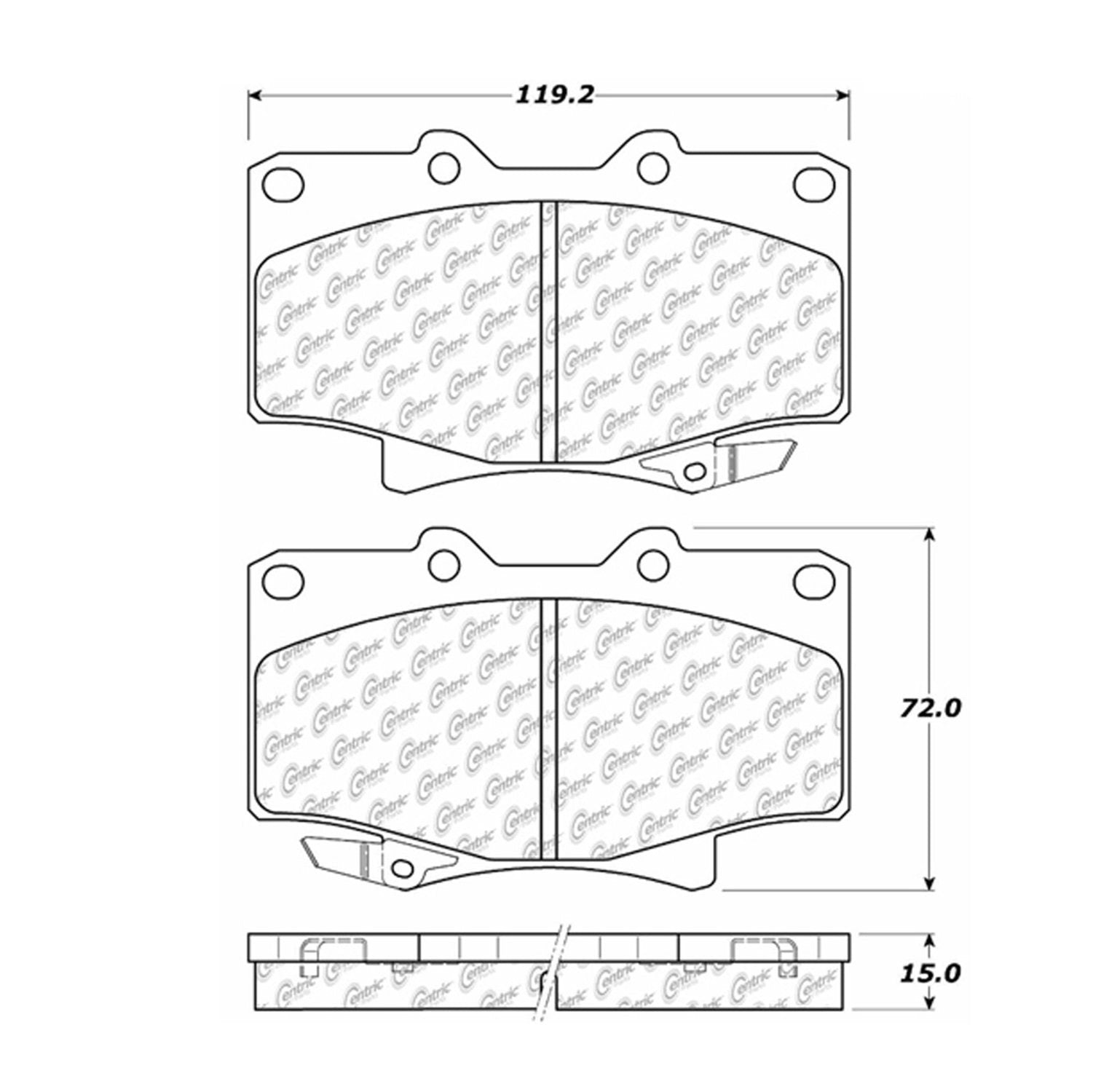 StopTech PosiQuiet 104.0502 Semi Met Pads, TOY