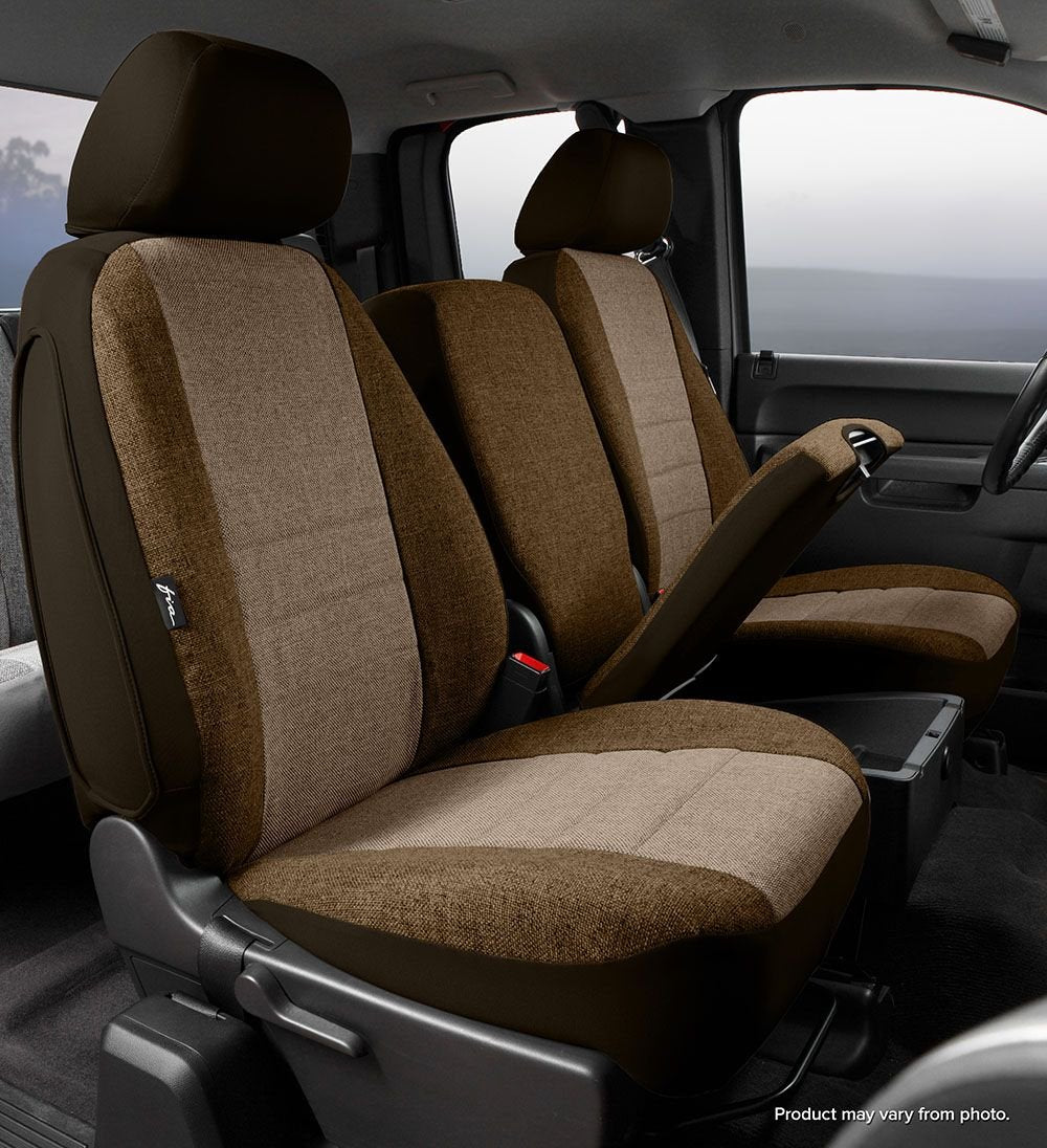 Custom Fit Fia OE37-24 TAUPE Front Seat Cover Split Seat 40/20/40 - Tweed, (Taupe)