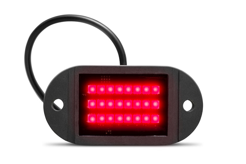Magnetic LED Rock Lights by ECOXGEAR Waterproof Dirt Proof LEDCast Compatible - Includes 4-Zone LED Controller with Remote Control (4-Pack)
