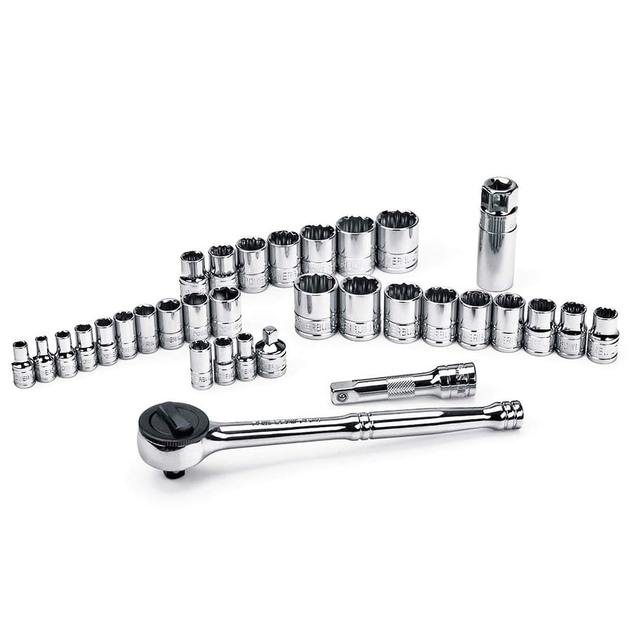 640071 Powerbuilt Socket Set, 33-Piece