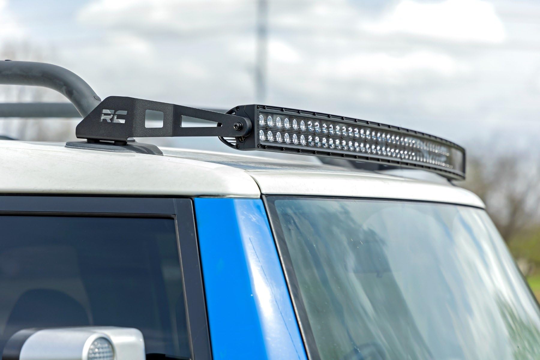 50" Rough Country Curved Dual Row LED Light Bar - 23,040 Lumens Cree LEDs, 288W Spot/Flood Combo, Off-Road Waterproof Lighting