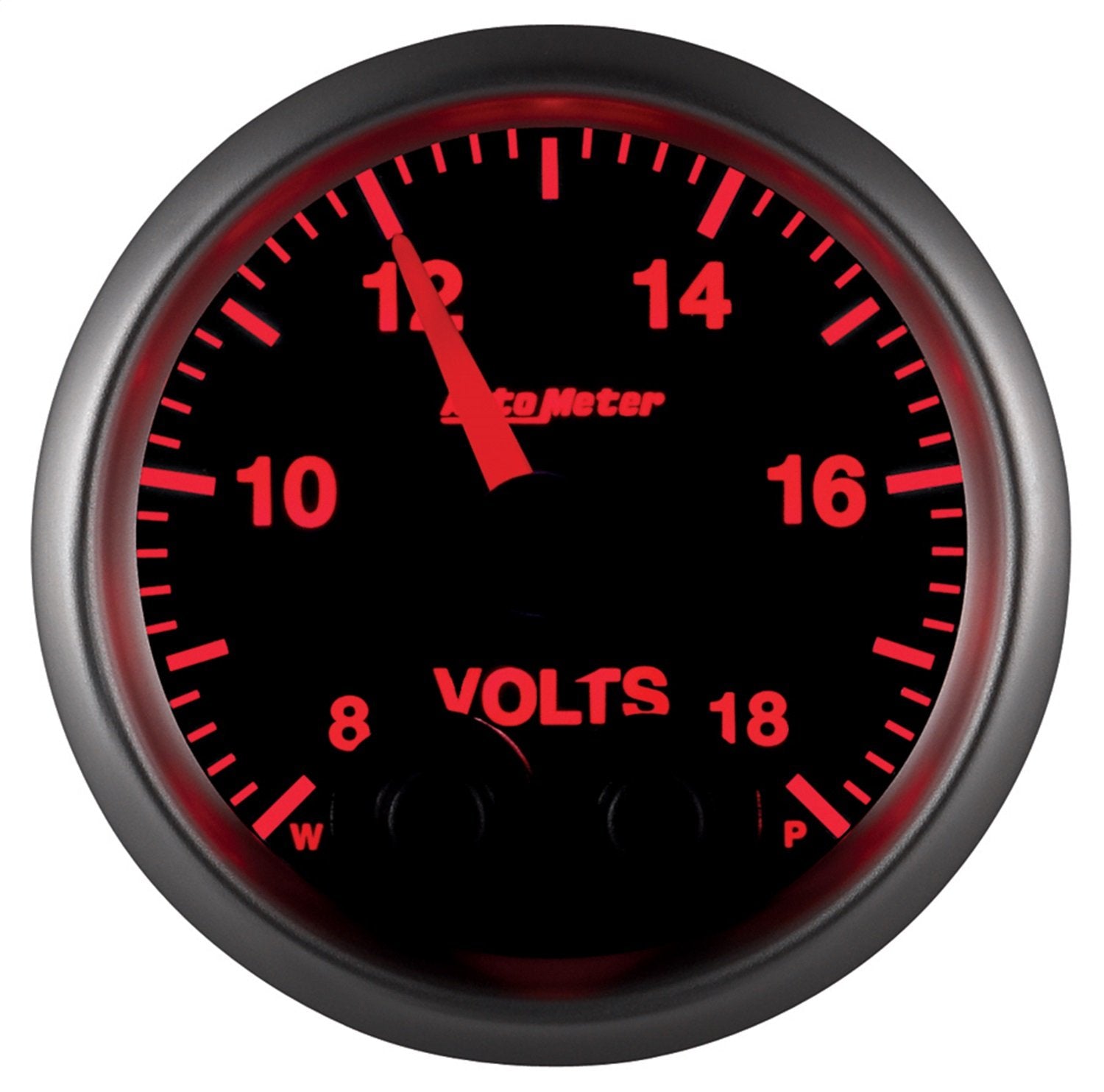 Gauge, AutoMeter 5683-05702, Volt, 2 1/16", 18V, Digital Stpr Mtr W/Pk & Wrn, Elite, W/O Pro-Control
