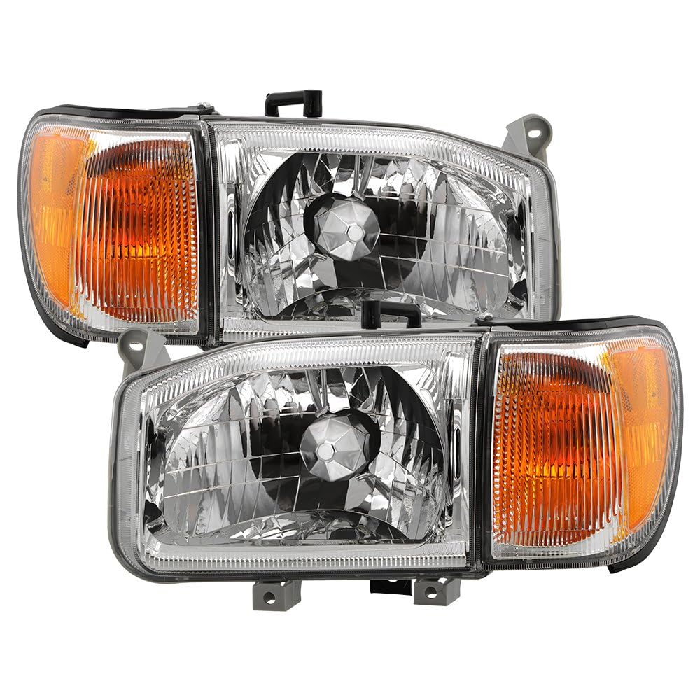 Nissan Pathfinder 99-04 Spyder (OE) 4pcs Headlights w/Corner - OE Chrome
