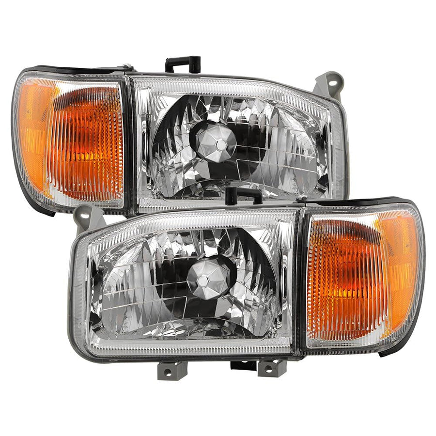 Nissan Pathfinder 99-04 Spyder (OE) 4pcs Headlights w/Corner - OE Chrome