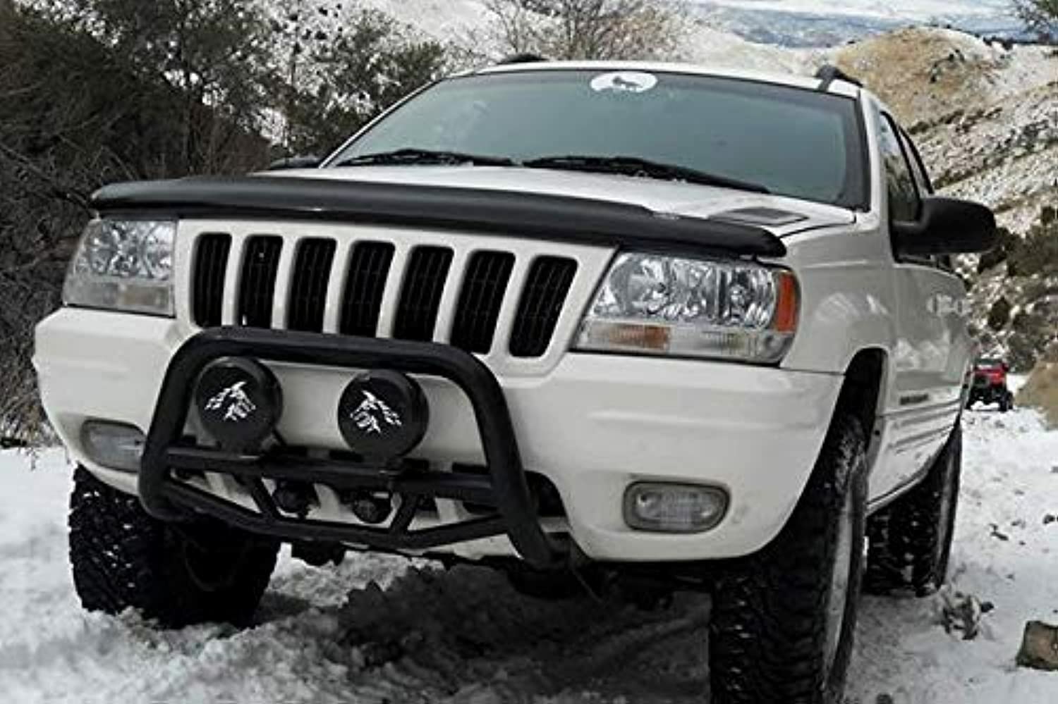 Max Bull Bar Black Off Road Black Horse No Skid Plate Compatible with 2006-2018 Toyota RAV4 (Excludes 2018 Adventure Trim)-MBB-TOB4401