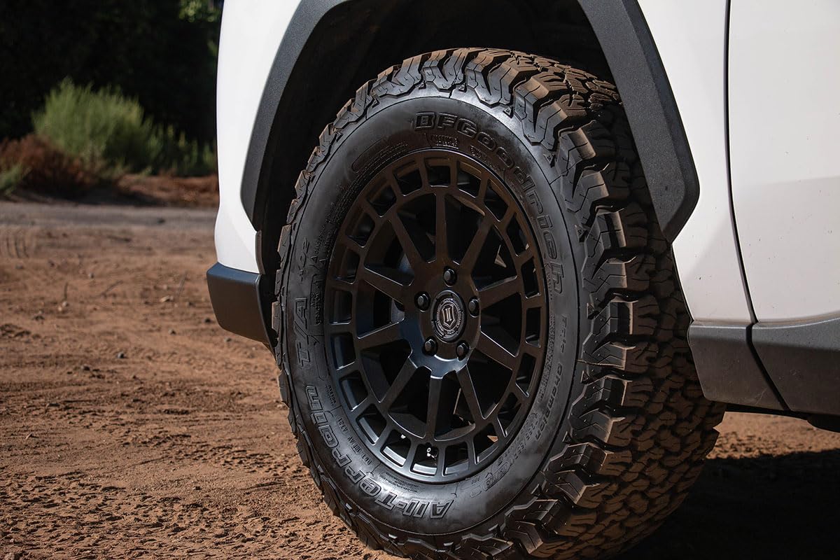 ICON Journey Alloys, Satin Black, 17 x 8/5 x 4.5, 38mm Offset, 6" BS, 7117806560SB