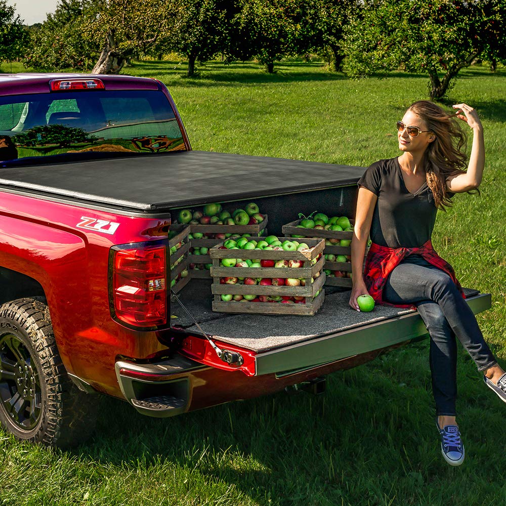 Extang Trifecta 2.0 Soft Folding Truck Bed Tonneau Cover | RealTruck | 93653 Fits 2020 - 2025 Chevy/GMC Silverado/Sierra, 2020 2500/3500HD (w/o factory side storage boxes) 6' 10" Bed (82.2")