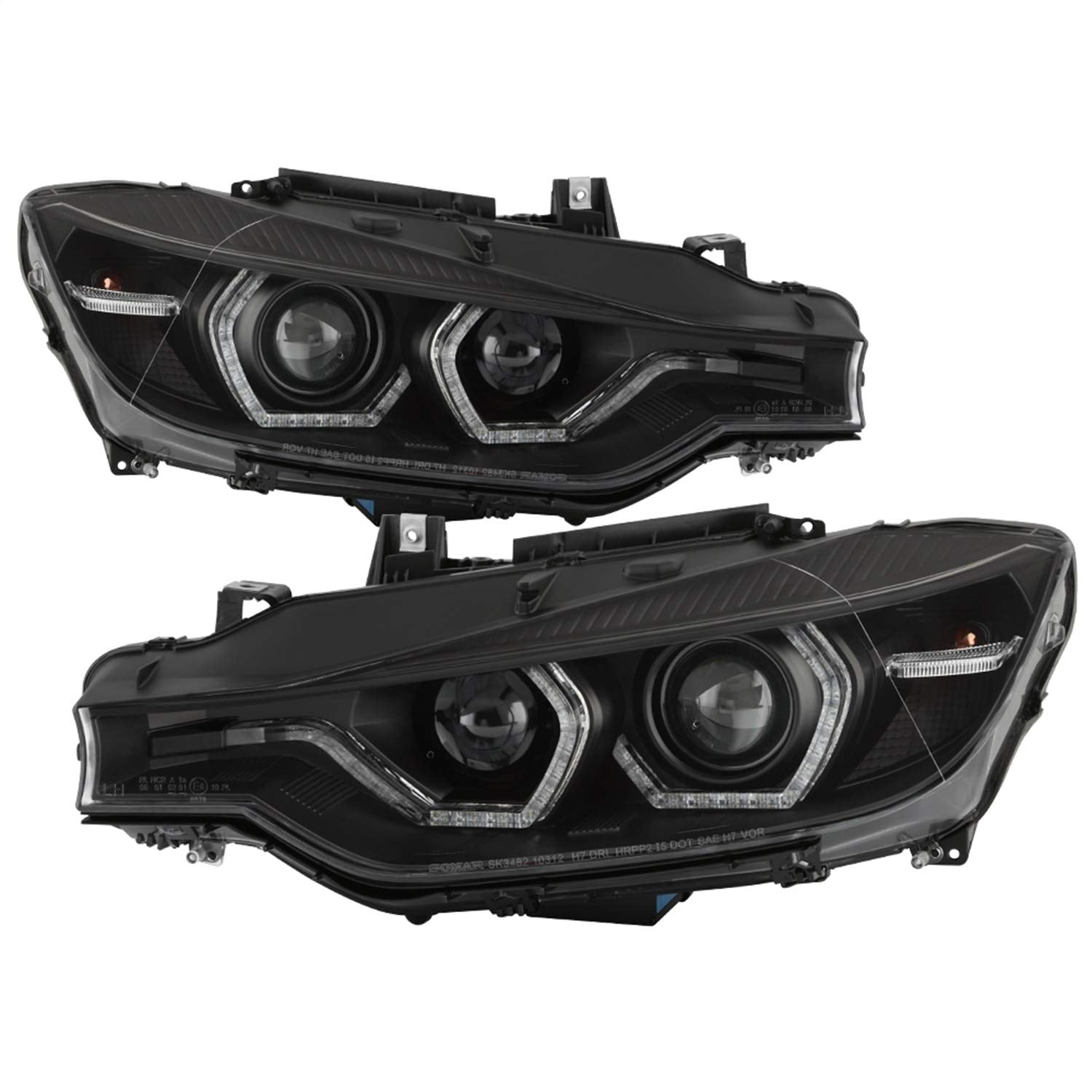 Headlights Spyder Signature (PRO-YD-BMWF3012-AFSHID-BK)