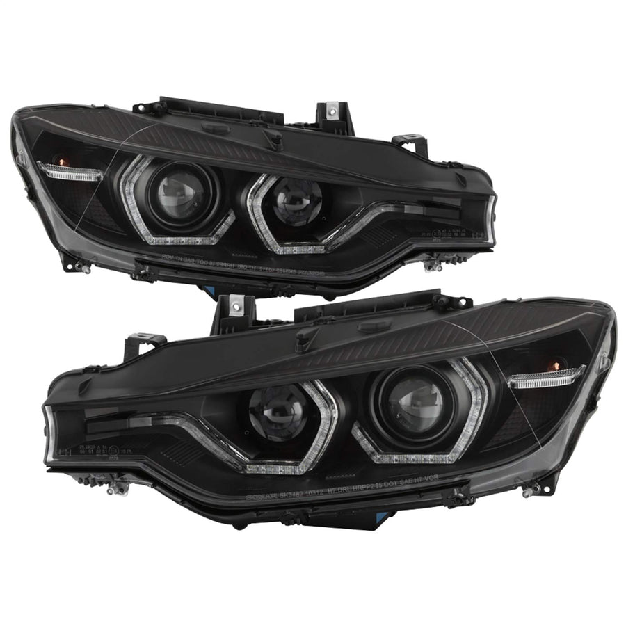 Headlights Spyder Signature (PRO-YD-BMWF3012-AFSHID-BK)
