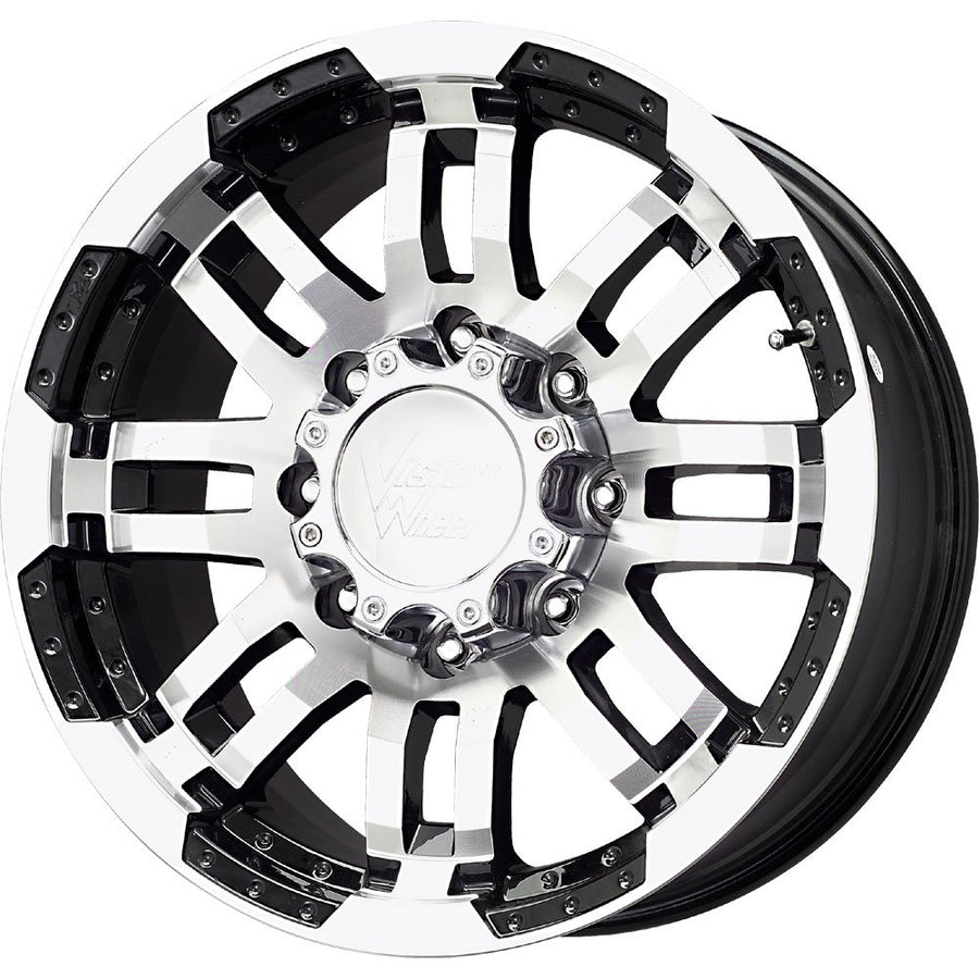Warrior Vision 375 Gloss Black Wheel with Machined Face (20x9"/8x170mm)
