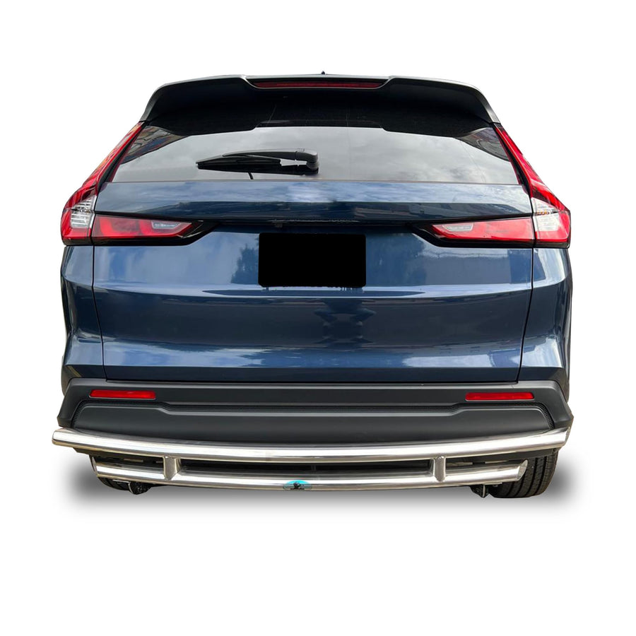 Rear Bumper Guard Black Horse Double Layer Stainless Steel Compatible with 2017-2025 Honda CR-V-CRDL-HOH602S