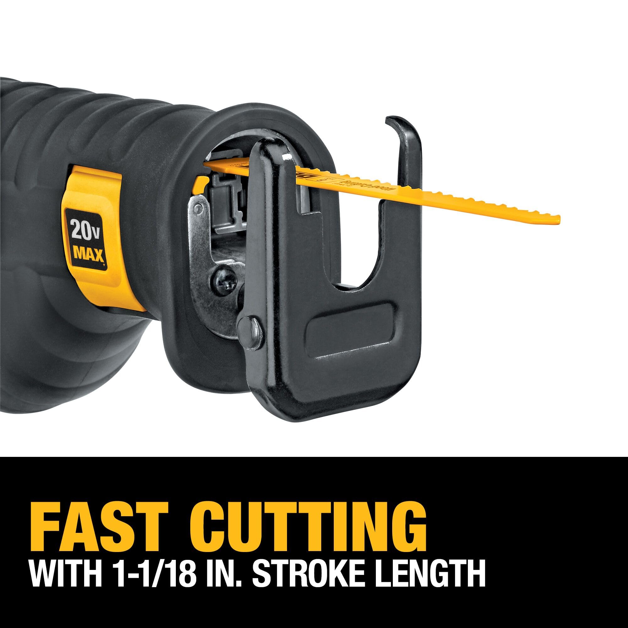 Cordless DEWALT 20V MAX* Reciprocating Saw, Battery and Charger Included (DCS380P1)