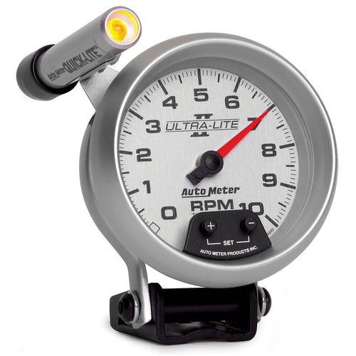 Auto Meter Ultra-Lite II 3-3/8" 10000 RPM Pedestal Mount Mini-Monster Tachometer 4990