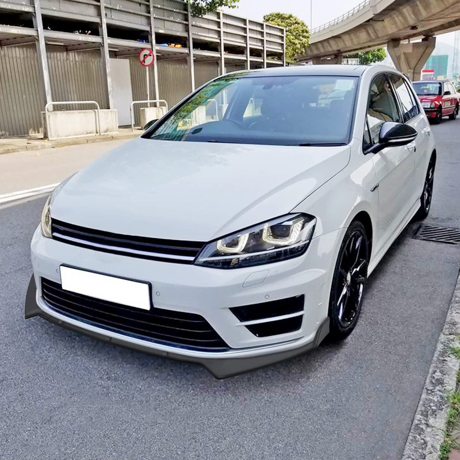 Matte Black Spec-D Tuning Front Bumper Lip Compatible with Volkswagen Golf Mk7 2014-2020