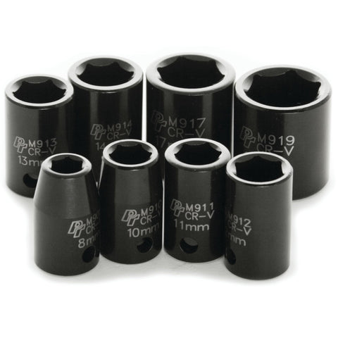 M589DB Performance Tool 8pc 3/8-Inch Drive MET Impact Socket Set