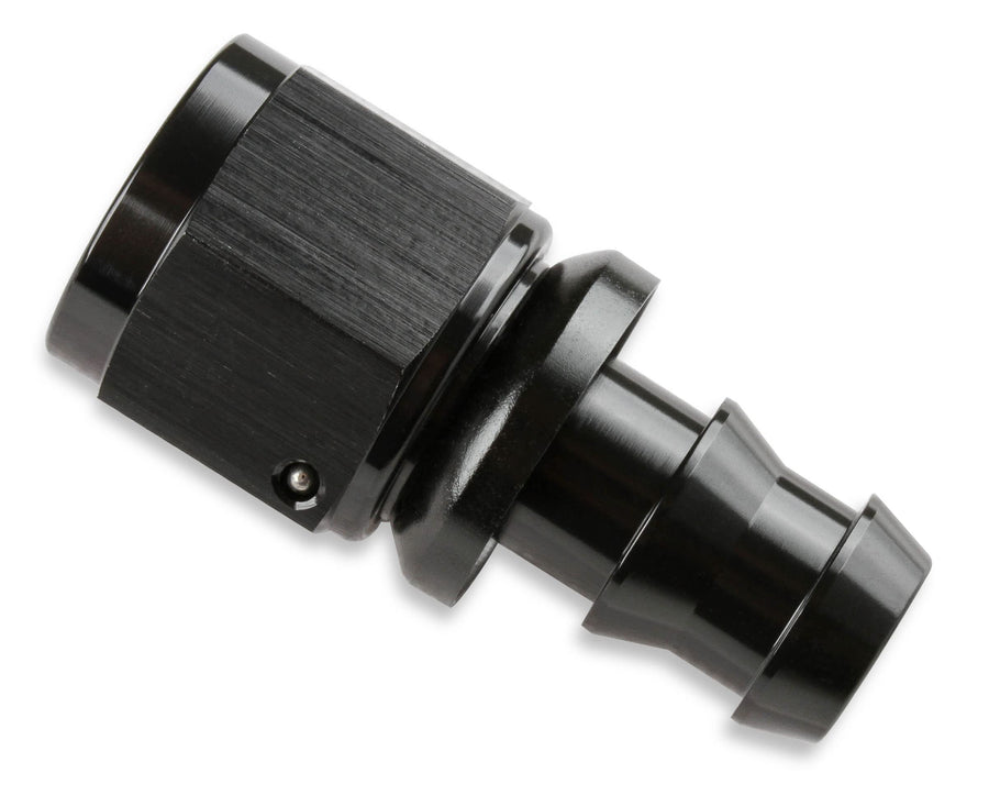 Black Mr. Gasket 200106-BL -6 AN Straight Push-On Hose Ends
