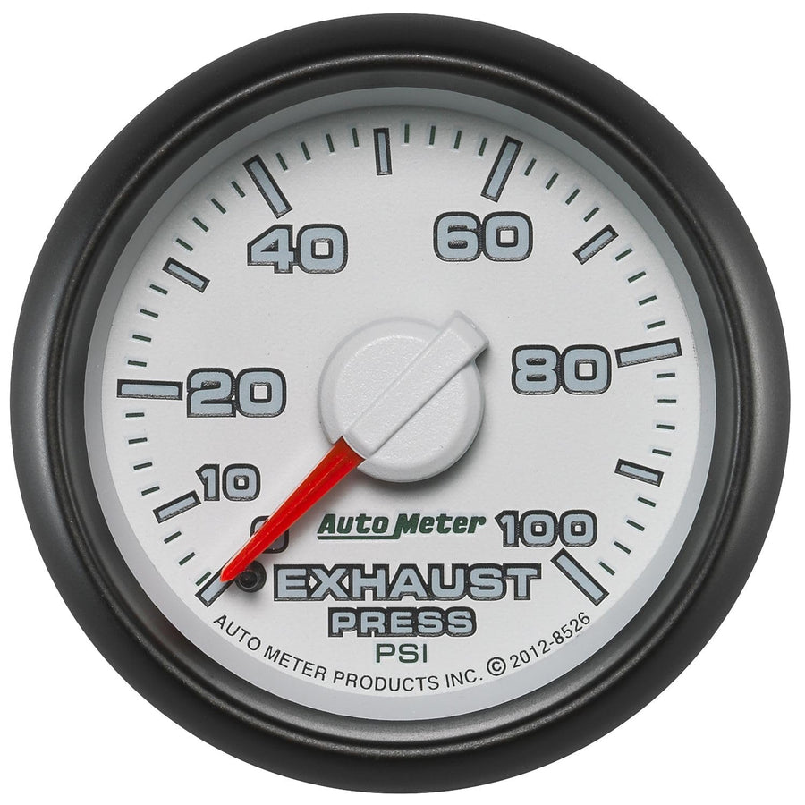 Dodge Auto Meter (8526) 2-1/16" 0-100 PSI Mechanical Exhaust Pressure Gauge