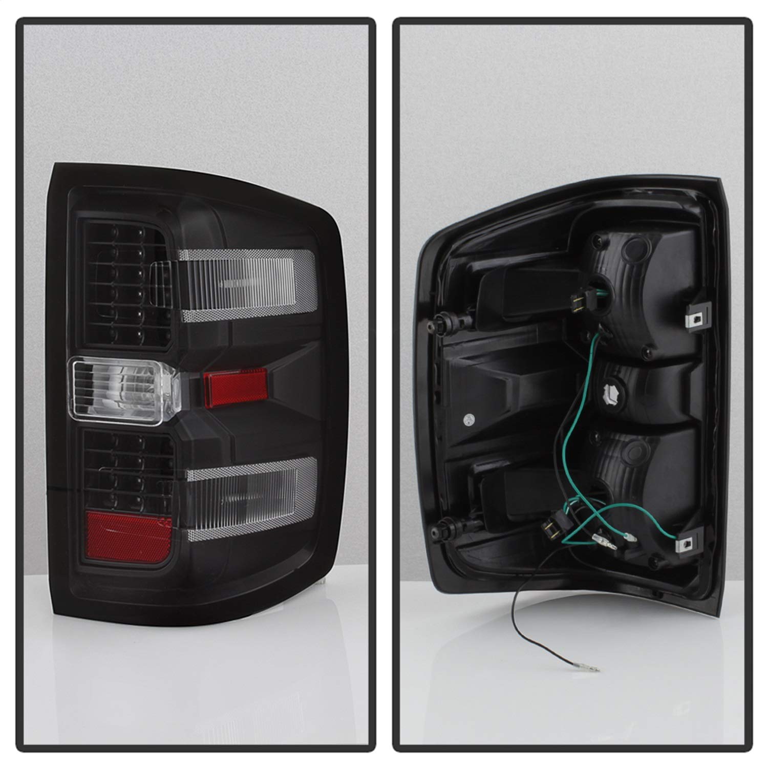 Chevy Gm Spyder 9036545 Auto Led Tail Lights Housing Black