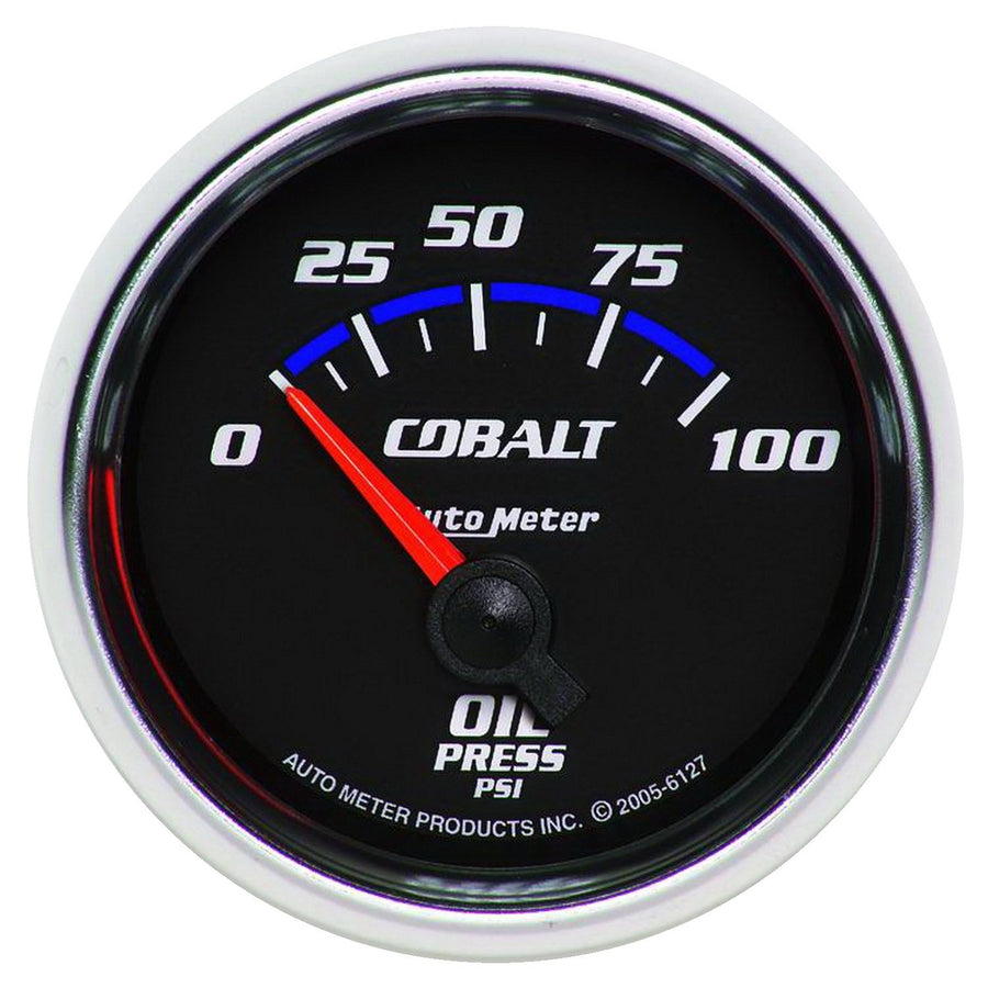 Auto Meter Cobalt 6127 Short Sweep Electric Oil Pressure Gauge Regular, 2.3125 in.