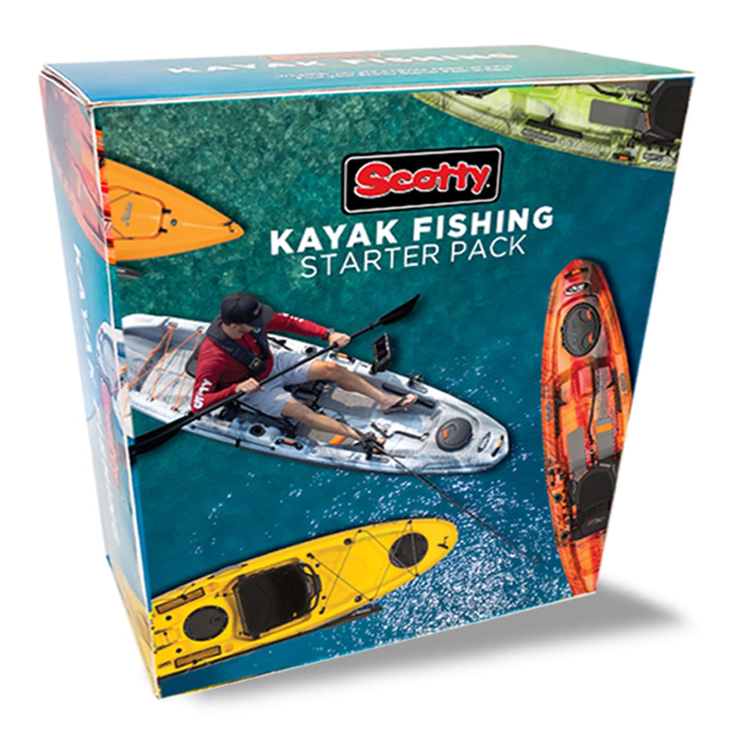 Kayak Fishing Scotty #111 Starter Pack, Multi, One Size, Black
