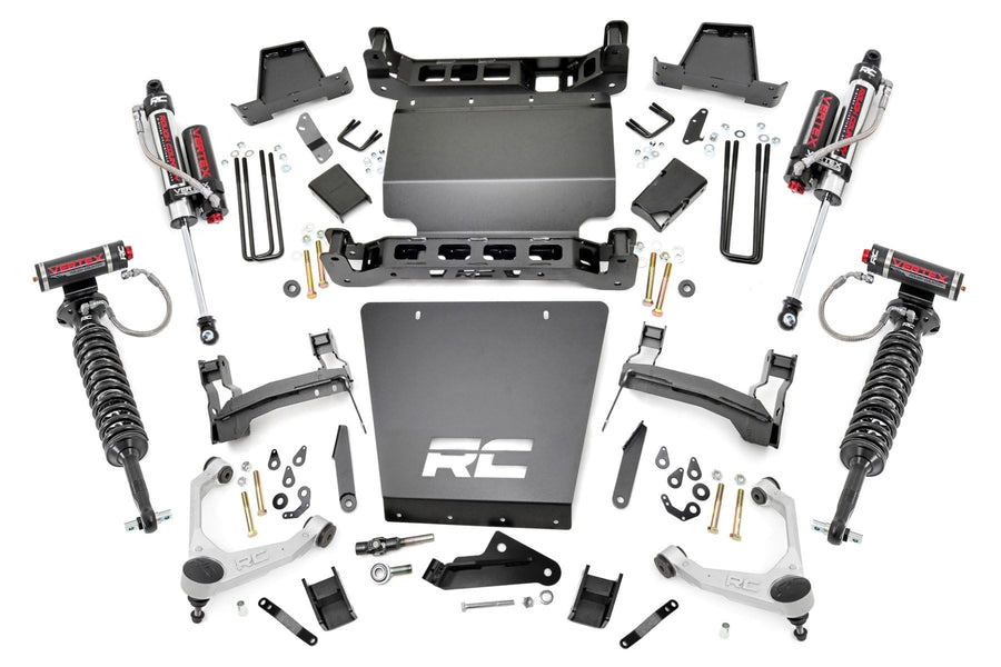 7" Lift Kit Rough Country with Vertex Coilovers/Vertex Shocks for Chevy Silverado & GMC Sierra 1500 (2016-2018 w/Stamped Steel Control Arms)