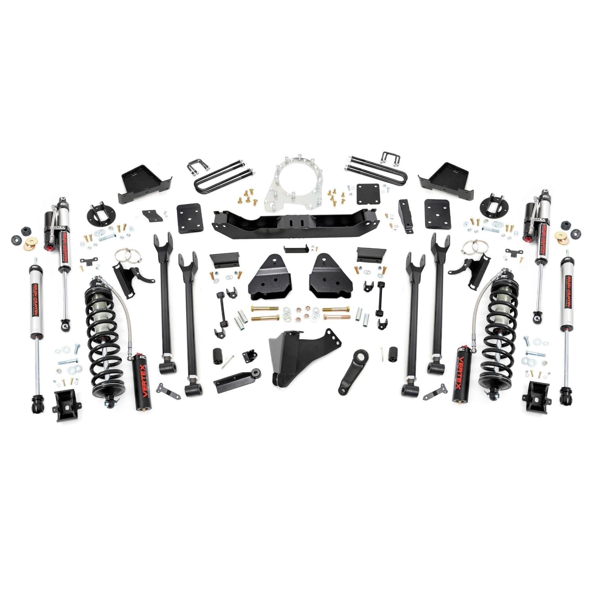 6" Rough Country Coilover Lift Kit for 17-22 Ford Super Duty | 4 Link - 50857