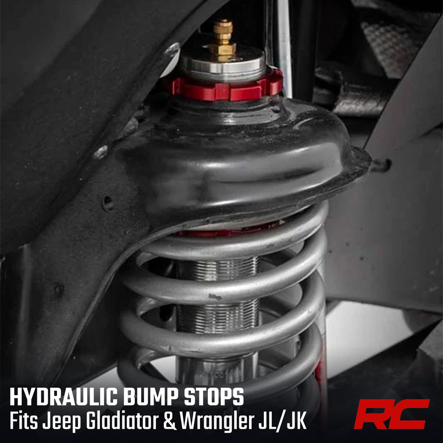 Rough Country Bump Stops Hydraulic for 07-24 Jeep Wrangler/Gladiator - BST3000