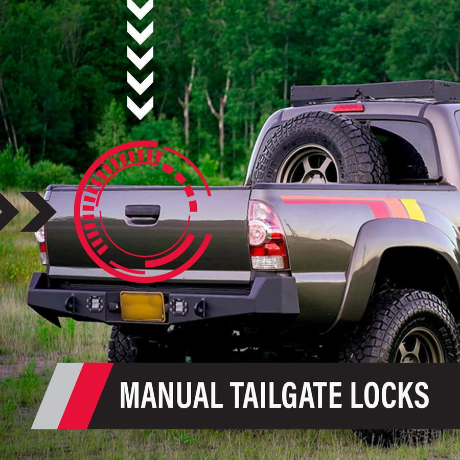 Pop & Lock PL5502 Manual Tailgate Lock for Toyota Tacoma Speedway Blue (Standard Lock)