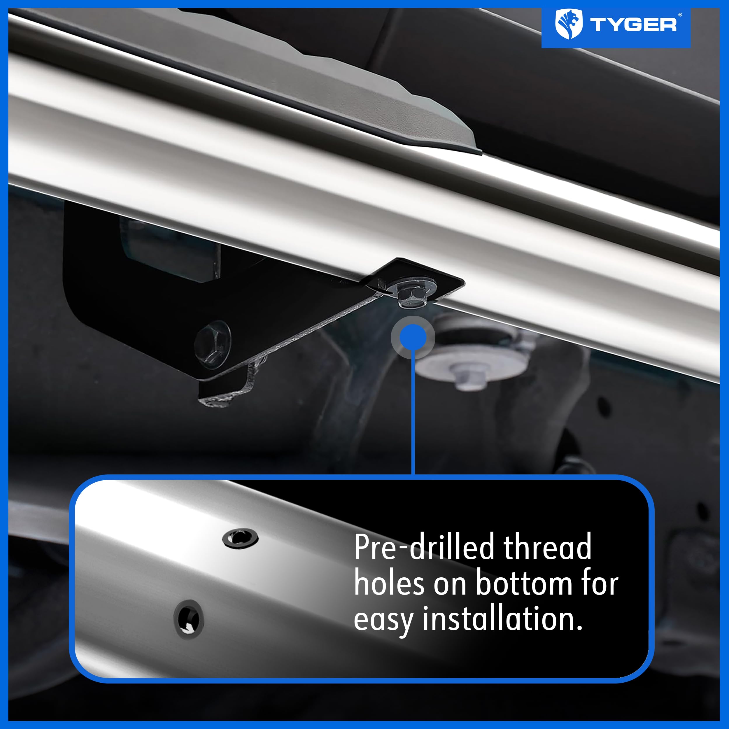 3.5" Tyger Auto Running Boards Compatible with 2015-2026 Chevy Colorado GMC Canyon | Crew Cab | TG-SS2C35167 | Side Step Rail Nerf Bars