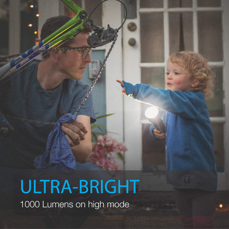 1000 Lumen LUXPRO Extremely Bright LED Handheld Flashlight, LP1201