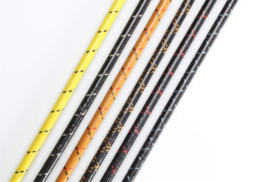 Lokar Performance Products 24" Vintage Series Throttle Cable VS-1001 Tan Wrap With Black & Red Tracers
