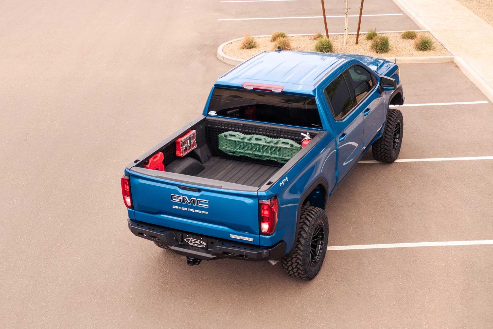 Molle Panels Bed Cab for The 2019-2024 Chevy/GMC 1500 | Profiled to Closely Follow Contours of The Bed | Keeps Bed Floor Clear for Larger Loads | Made in The USA | Addictive Desert Designs