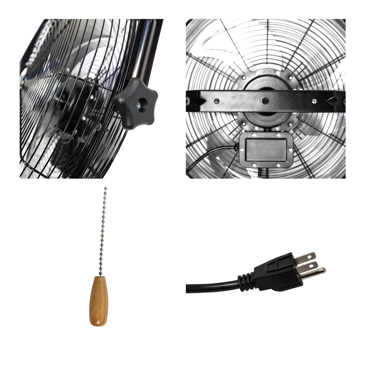 Maxx Air 18" Wall Mount Fan | Commercial Grade Fan for Garages, Shop, Barns and Patios for Indoor Use | Powerful 1,450 CFM and Easy Operation | Residential Wall Mount