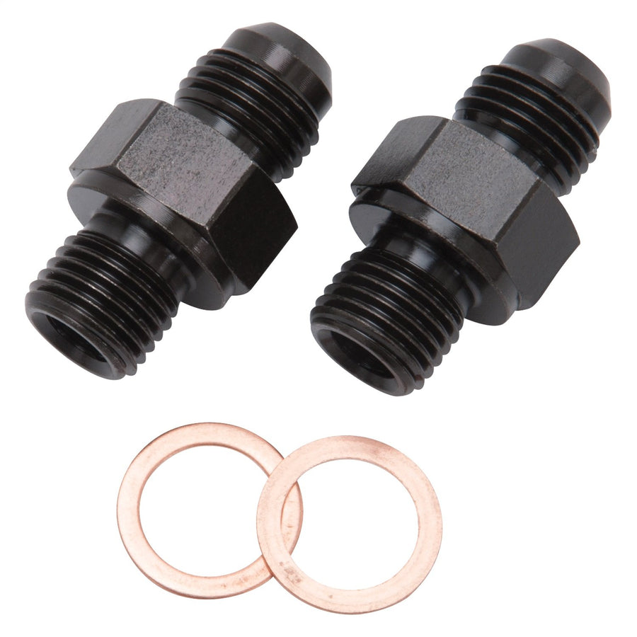 640520 Russell -6 AN 1/4" NPSM Transmission Fitting, Black