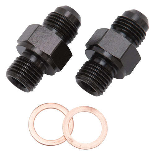 640520 Russell -6 AN 1/4" NPSM Transmission Fitting, Black