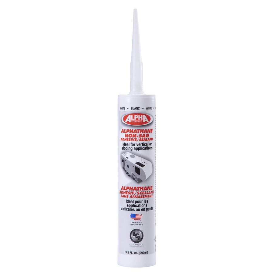 Non-Sag Sealant 5160 ALPHATHANE for 5th Wheel RVs, Travel Trailers and Motorhomes
