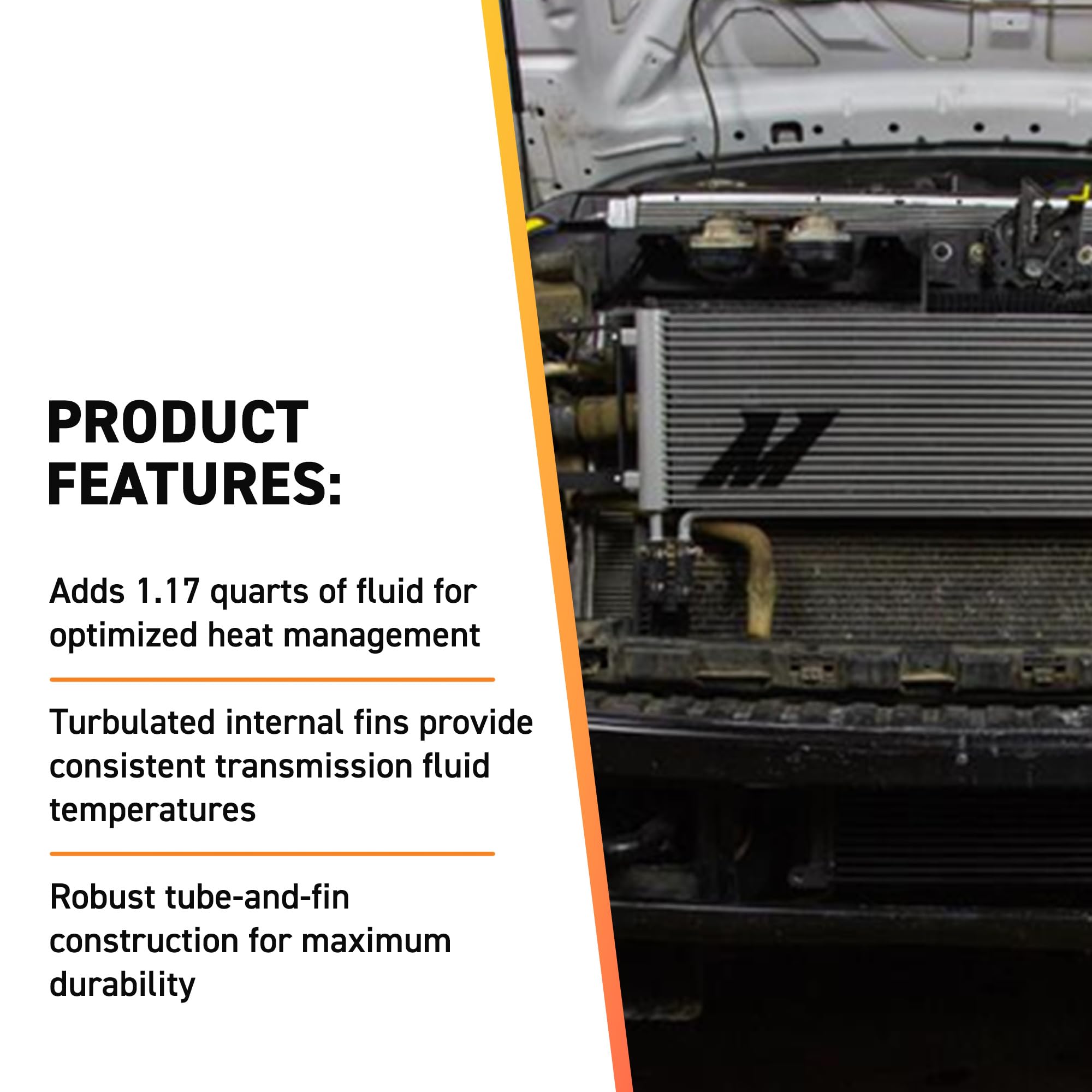 Mishimoto Transmission Cooler MMTC-F2D-11SL, Compatible with Ford Powerstroke 6.7L, 2011-2016