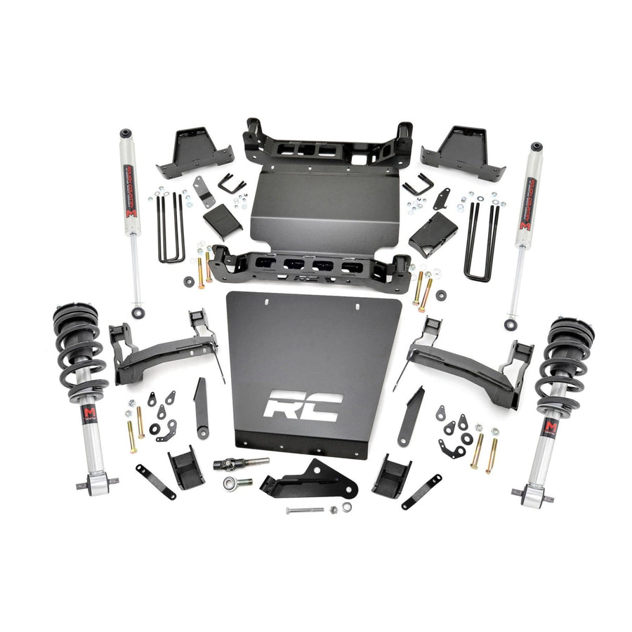 7" Lift Kit Rough Country with M1 Loaded Struts/M1 Rear Shocks for Chevy Silverado & GMC Sierra 1500 (2014-2016)