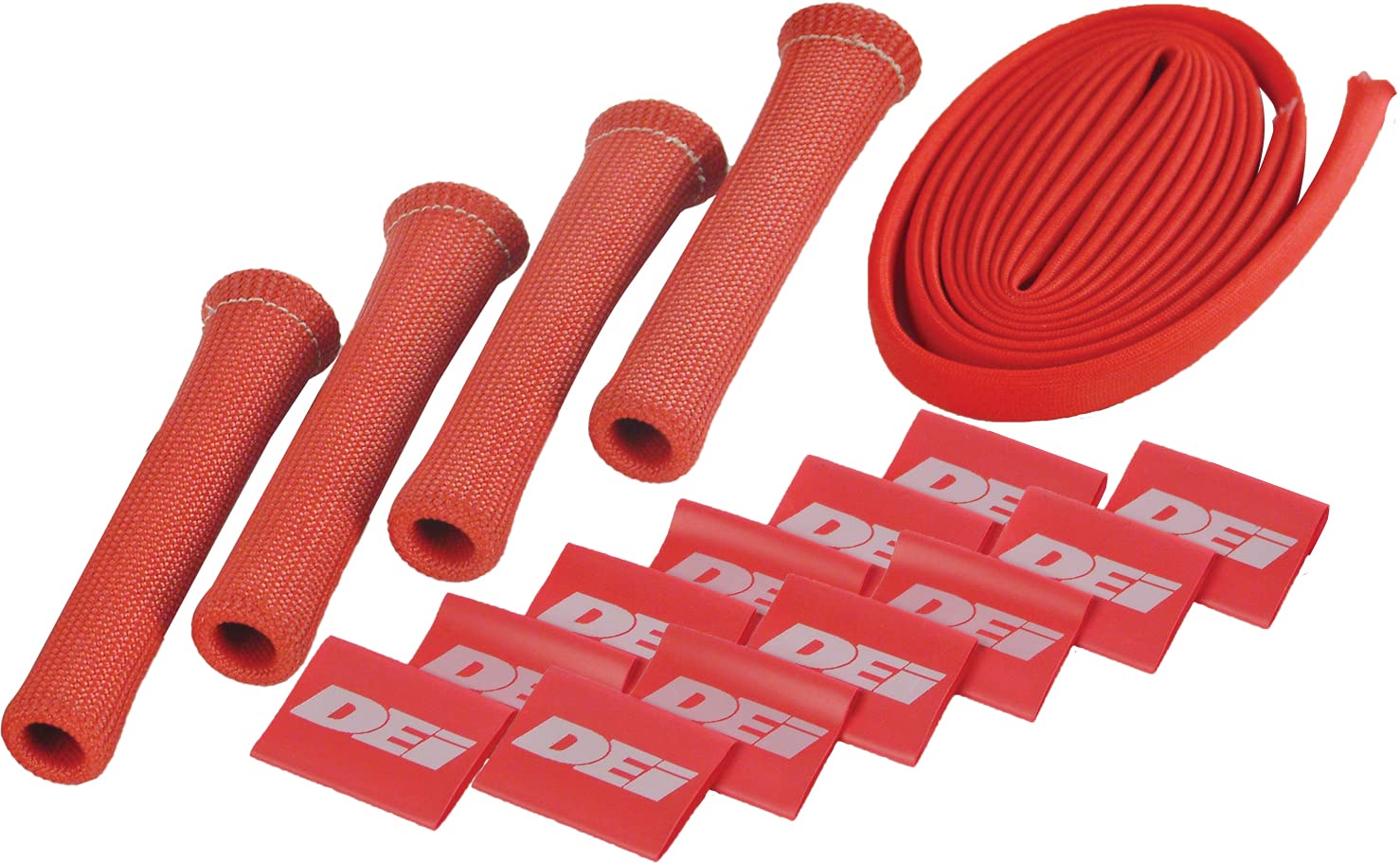 Protect-A-Boot and Wire Design Engineering 10586 Red 4-Cylinder Kit for Spark Plug Boot and Wire Protection