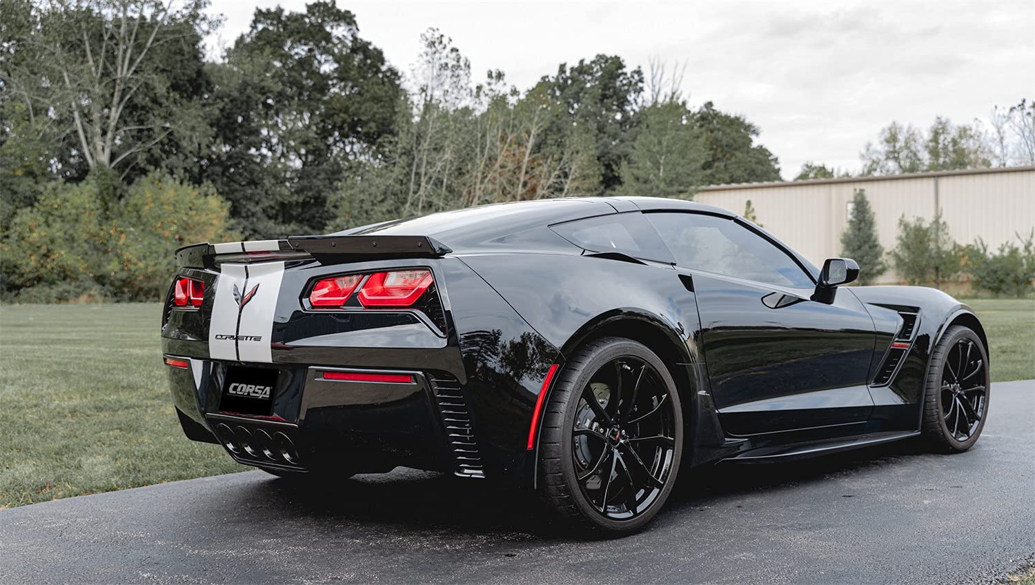 Corsa Xtreme 2.75in Valve-Back w/Dual NPP & Quad Tips For 2014-2019 Chevrolet Corvette C7 6.2L - 14776BLK