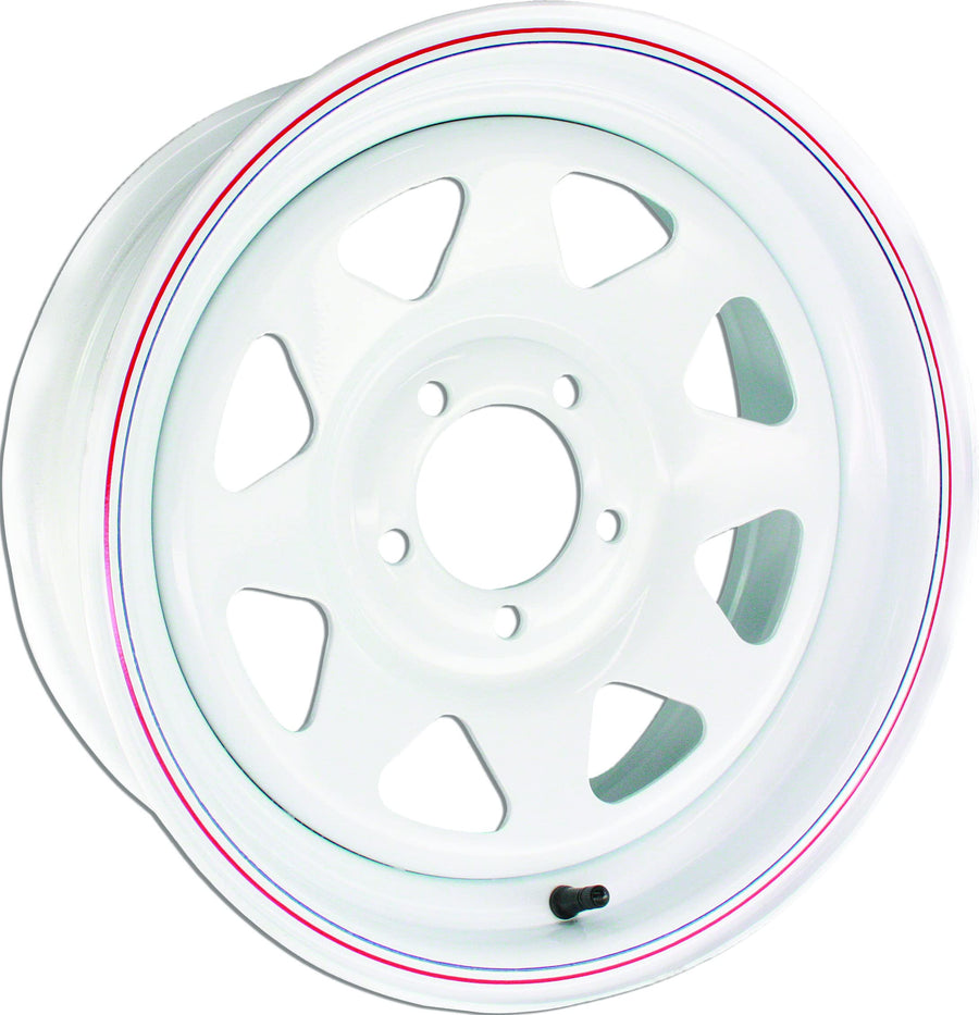 White AWC 8 SPOKE Beige Wheel with Aluminum (14 x 6. millimeters /5 x 114 mm, 0 mm Offset)