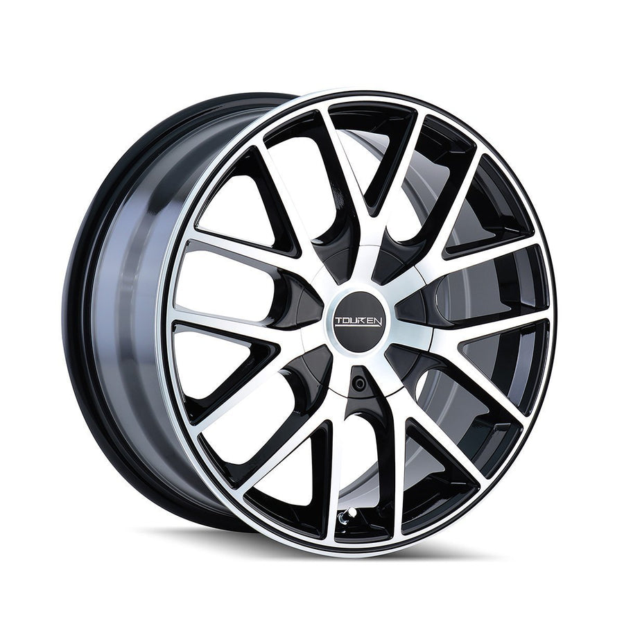 16x7 TR60, Bolt Pattern: 4x108/108, Offset: 42, BLACK/MACHINED FACE/BLACK RING, set of 1