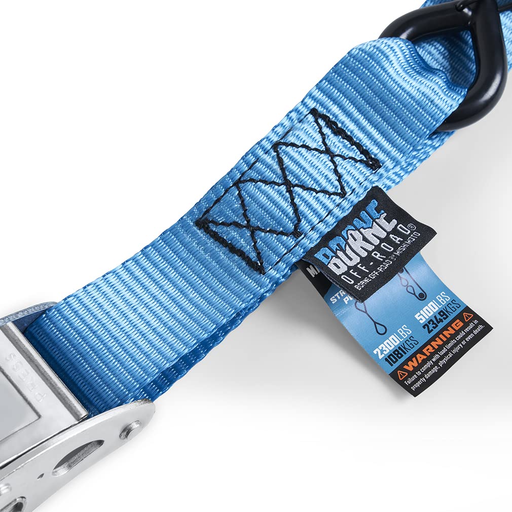 Cambuckle Tie-Down Kit Borne Off-Road (2-Pack), Blue