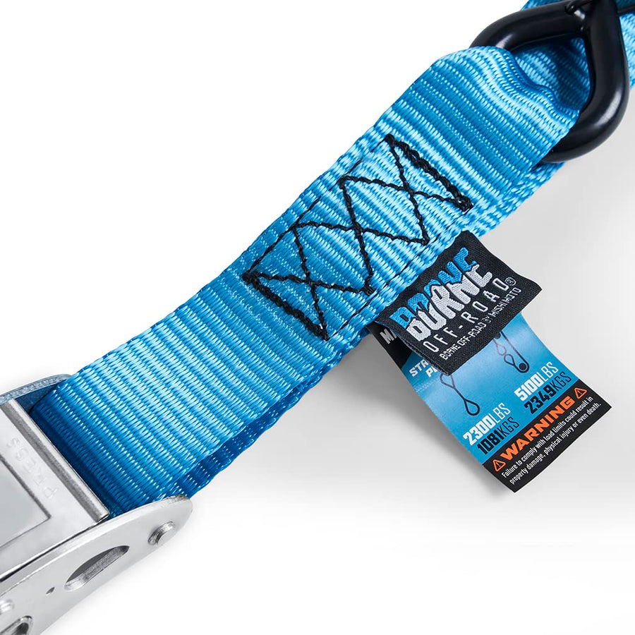 Cambuckle Tie-Down Kit Borne Off-Road (2-Pack), Blue