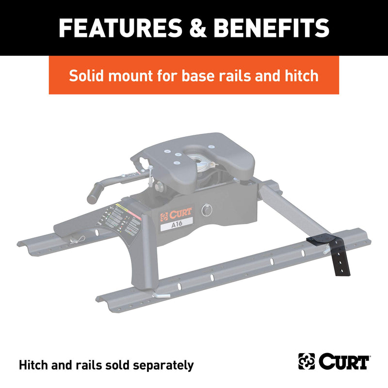 CURT 5th Wheel Installation Brackets 16303, Fits Select Dodge Ram 1500, Additional Brackets Required