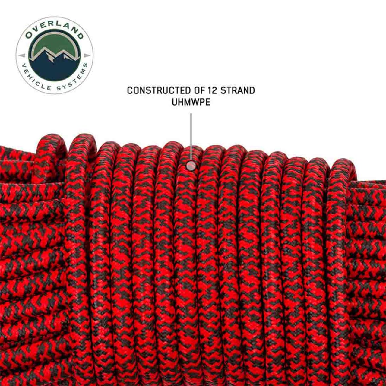 Brute Recovery Winch Line Overland Vehicle Systems 3/8" x 85' 20,000 LB. with Storage Bag
