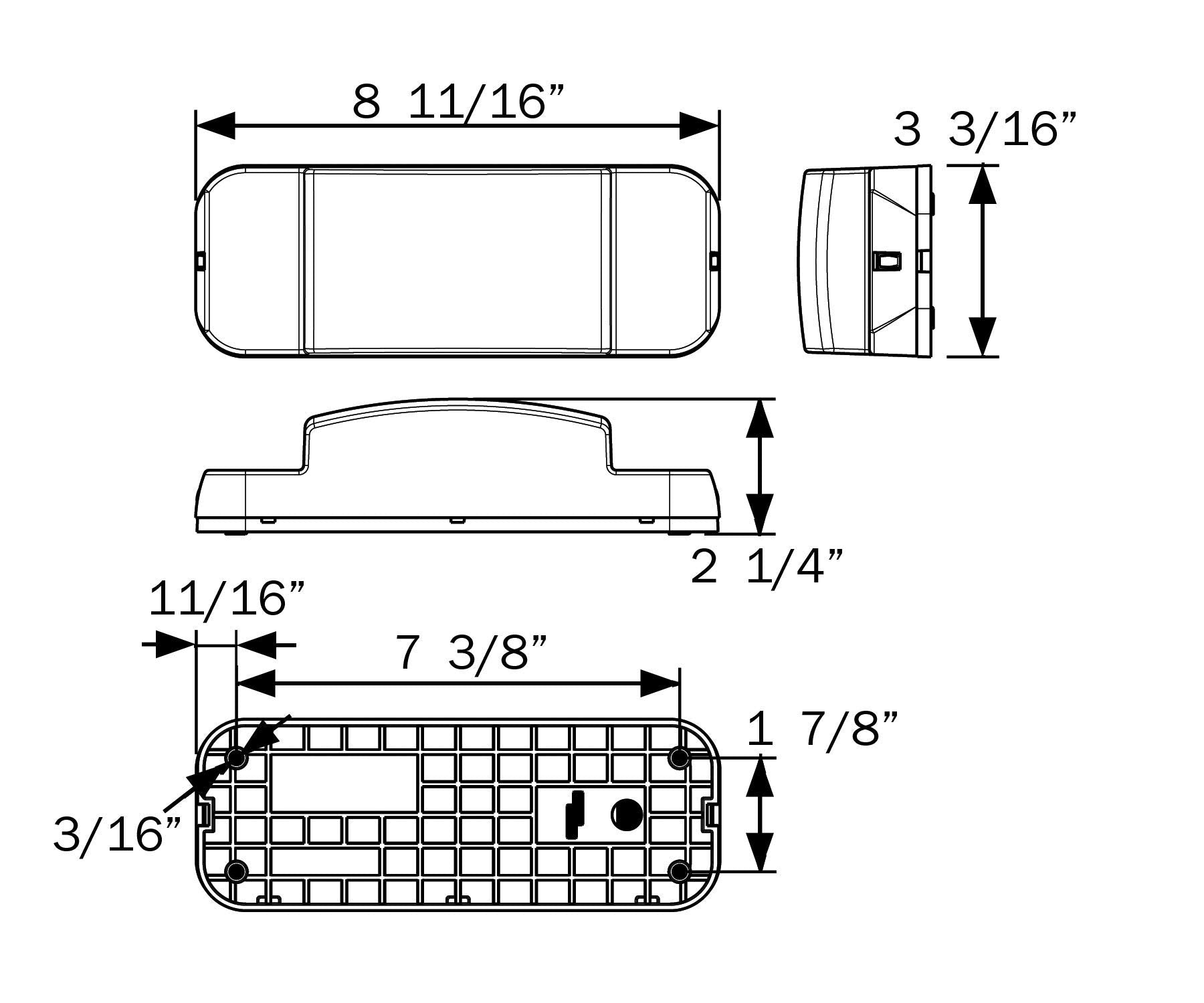 ONE Optronics RVSTLB0060P Combination Tail Light (Passenger side)
