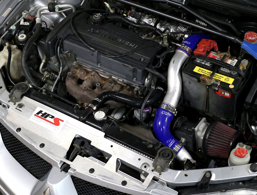 Black HPS 57-1227-BLK Silicone Intercooler Hose Kit