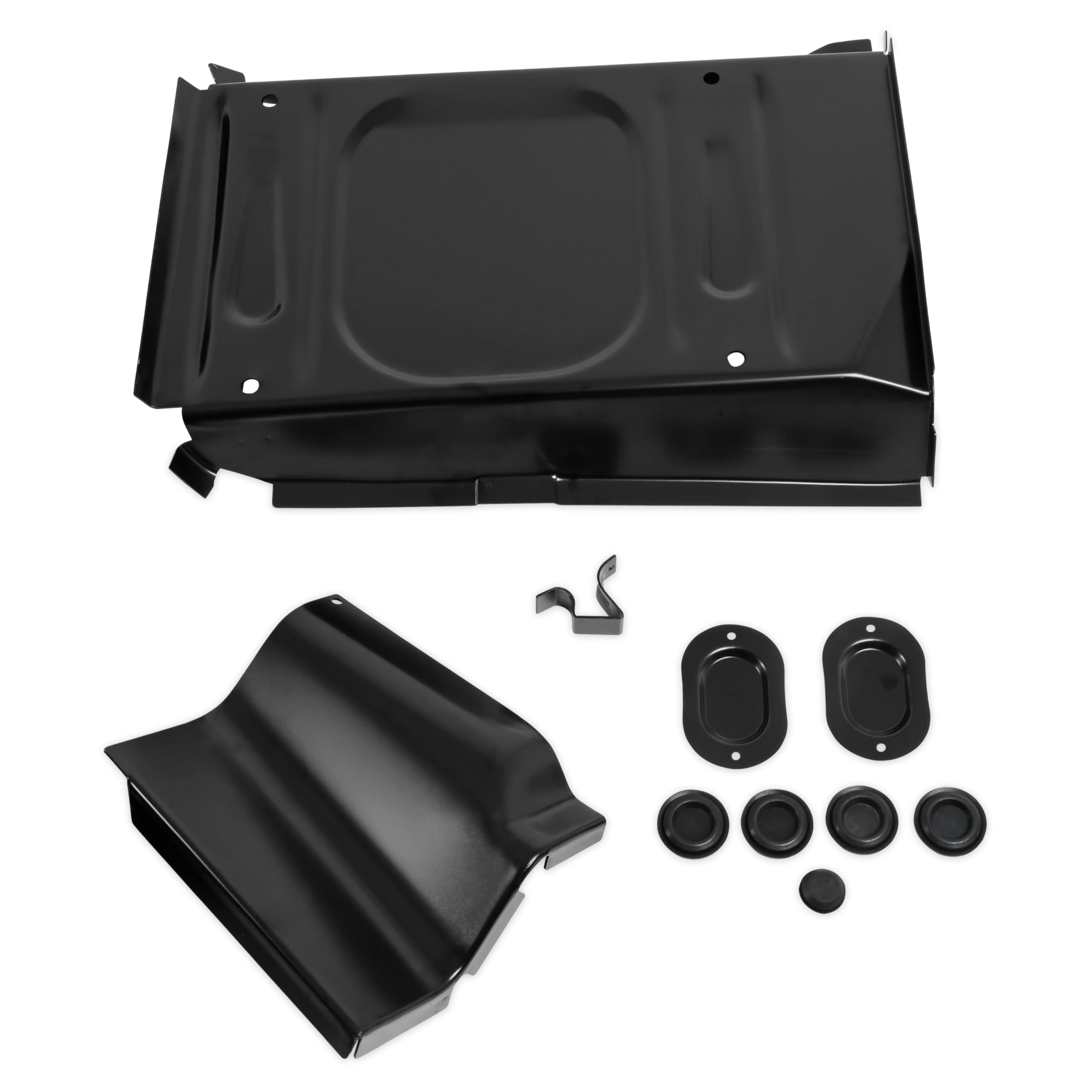 Steel Complete Floor Pan Scott Drake, Compatible with 1964-1968 Ford Mustang Coupe/Fastback, Model M107-8-FFCP